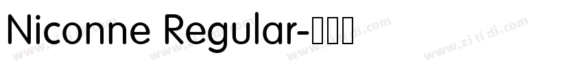 Niconne Regular字体转换
